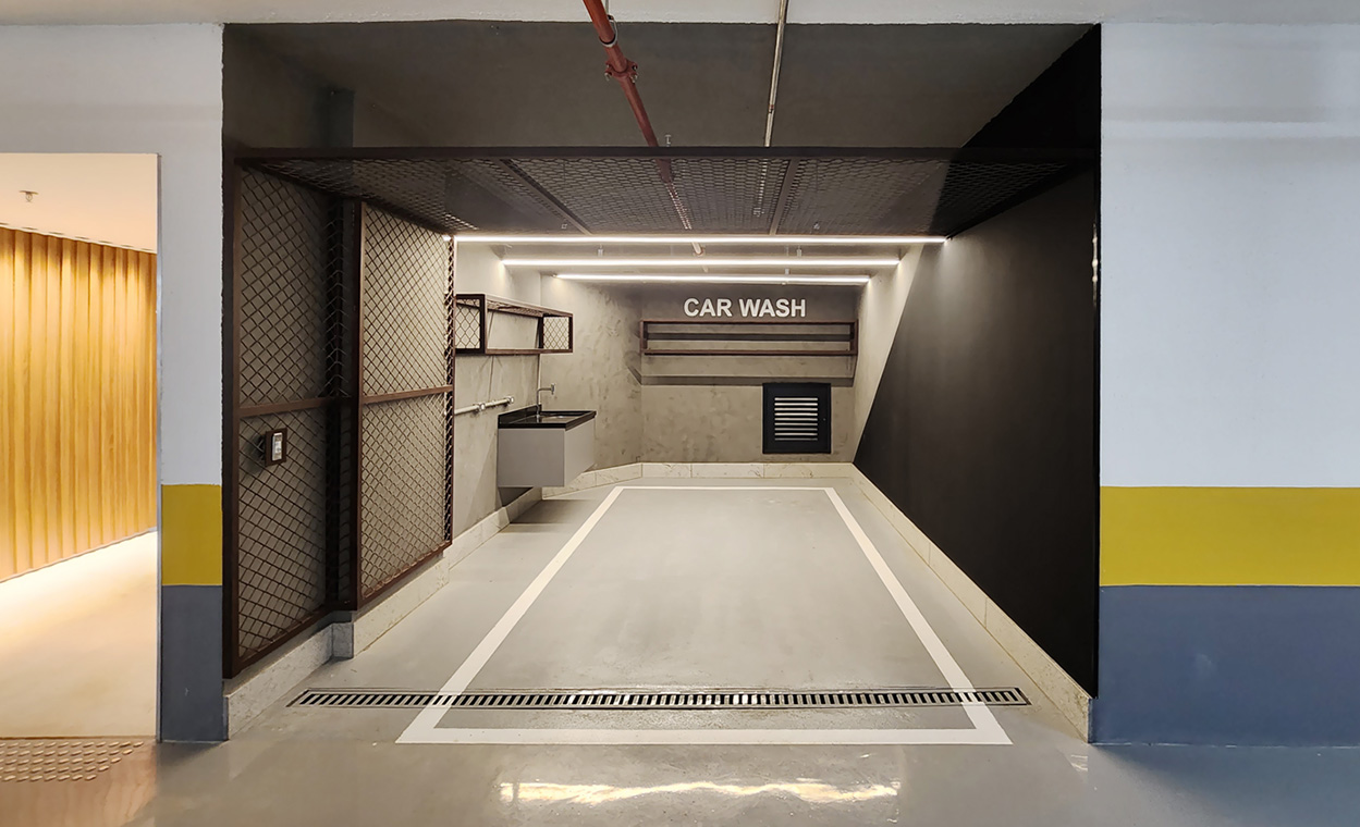 Vaga car wash para lavagem de carro