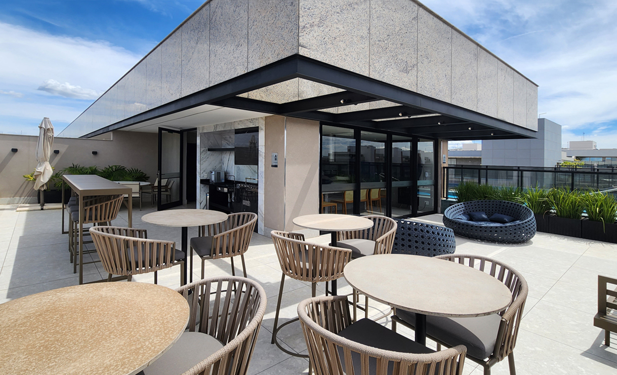 Cobertura com churrasqueira e espaço gourmet