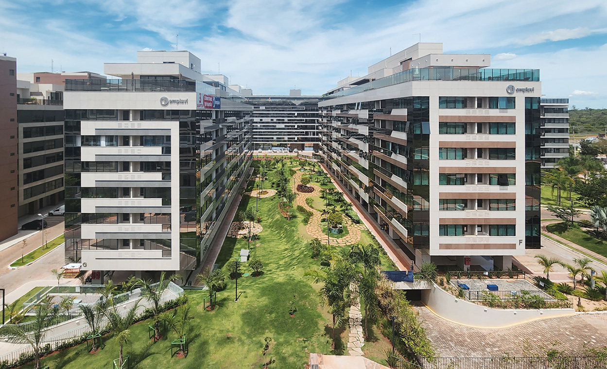 Vista da unidade 508 do edifício elevare